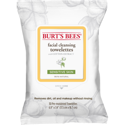 Burt's Bees Facial Cleansing Towelettes with Cotton Extract - Sensitive Skin