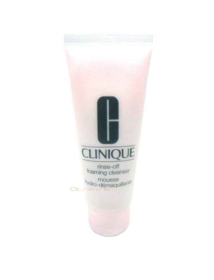 Clinique Rinse-off Foaming Cleanser Makeup Remover Deluxe Travel Size 2.5oz