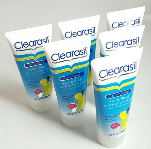 6 - CLEARASIL DAILY CLEAR Hydra-Blast Oil-Free Face Wash Acne Medication 6.5 oz