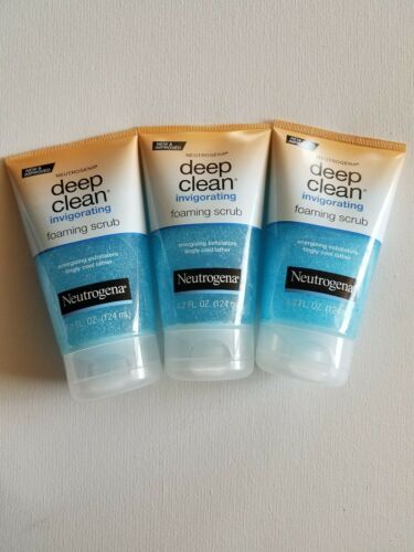 3 NEUTROGENA DEEP CLEAN INVIGORATING FOAMING SCRUB  4.2 oz
