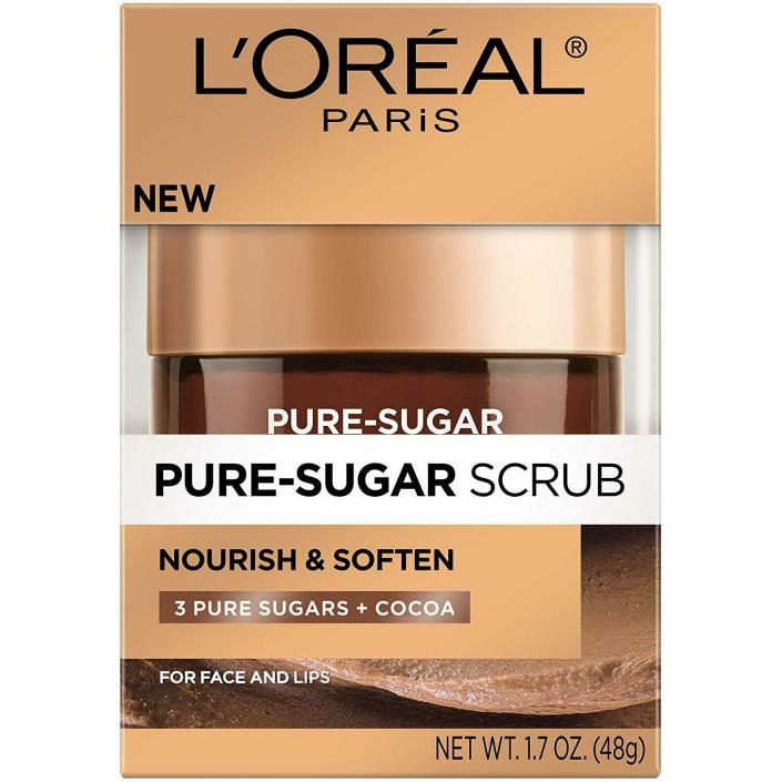 LOreal Paris Skincare Pure Sugar Scrub Nourish and Soften 1.7 fl oz