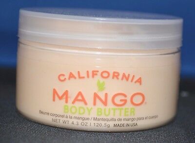 California Mango Body Butter 4.3 oz. Gluten Free and Vegan Formula