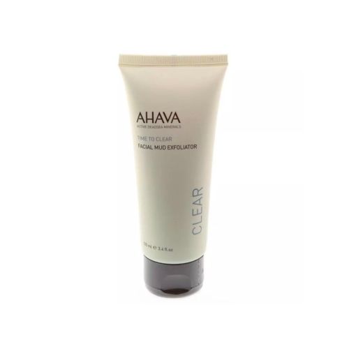 AHAVA Time to Clear Facial Mud Exfoliator 100ml/3.4fl.oz. New