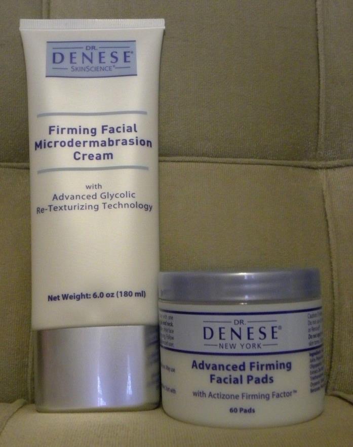 Dr. Denese Firming Facial 60 Pads & Microdermabrasion Cream 6oz  2pc