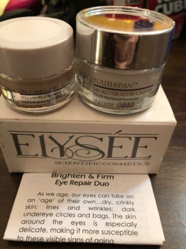 Elysee YouthSpan Micro Firm Eye Cream ~ Youth Renewal .5 oz Sealed On Camera