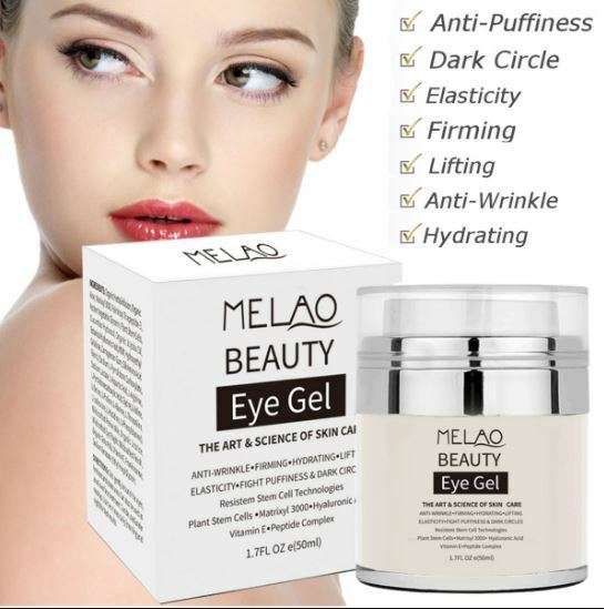 MELAO Beauty Eye Gel Anti Wrinkle puffiness and dark circles SEALED 1.7 oz FS