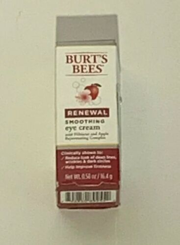 BURT'S BEES RENEWAL SMOOTHING EYE CREAM W/ HIBISCUS & APPLE BOXED 0.58 OZ