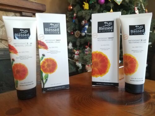 Blessed By Nature Antioxidant Daily Renewal Cream AND Restoring Night Cream Set!