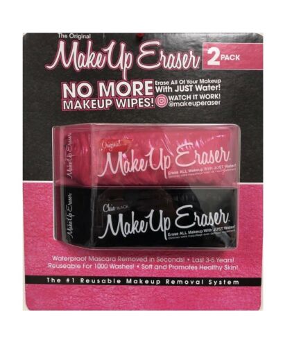 Makeup Eraser 2 Pack Pink & Black