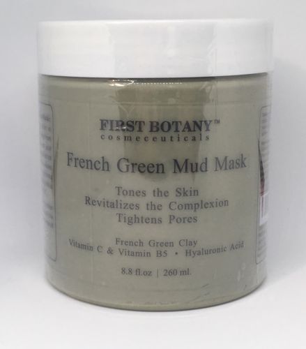 French Green Mud Mask 8.8 Oz Anti Aging Pores Blackheads Acne Scars Wrinkles