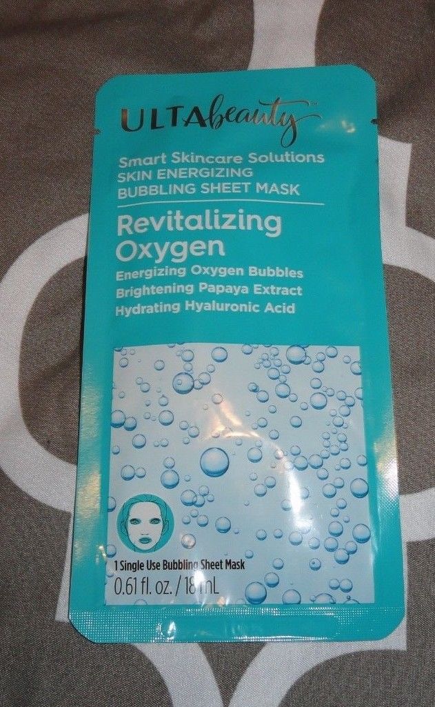 ULTA Revitalizing Oxygen Bubbling Sheet Mask 06 oz / 18 mL - NEW / SEALED