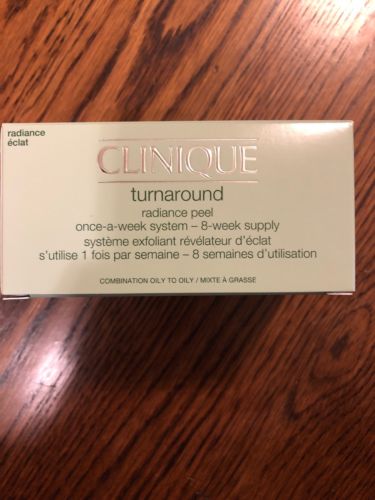New: Clinique Turnaround Radiance Peel 8 Vials / Applications For Combo To Oily