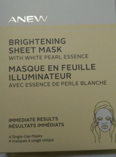 Anew Brightening Sheet Mask with White Pearl Essence 4 pack