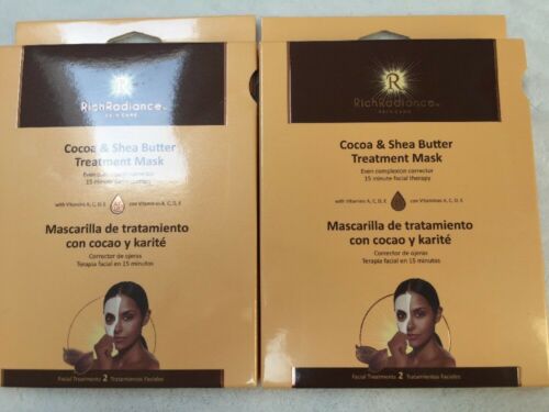 Rich Radiance Skin Care Treatment Mask  Cocoa / Shea Butter Four Treatments