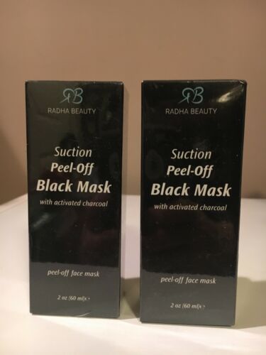 2 Pack—Radha Beauty Suction Peel-Off Black Mask w/Activated Charcoal ( Lot Of 2)