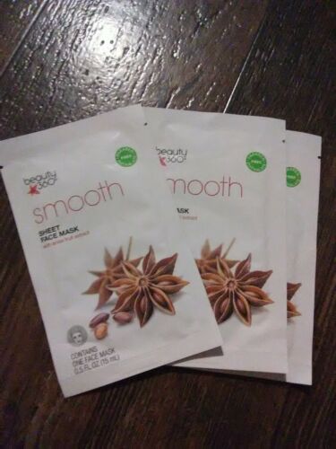 (3) CVS Beauty 360 SmoothSheet Face Mask 0.5 FL OZ With anise fruit Extract  NEW