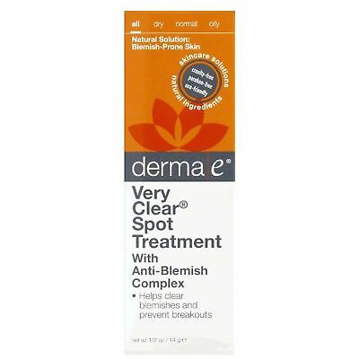 Derma E Very Clear Spot Blemish Treatment, 0.5 Oz