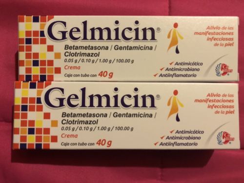 2 PACK OF GELMICIN CREAMS!! (Betametasona/Gentamicina/Clotrimazol) 40 g Each