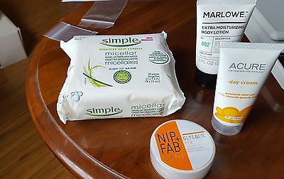ASSORTED SKIN PRODUCTS 4 ITEMS NEW  ITEM JD323