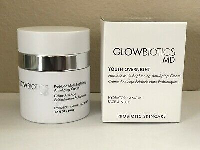 Glowbiotics MD Youth Overnight Multi Brightening Anti Aging Cream 1.7 oz.
