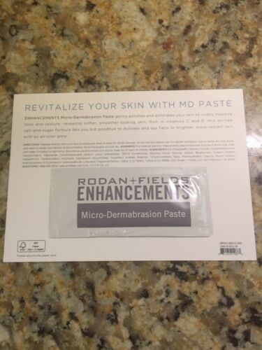 Rodan and + Fields Enhancements MicroDermabrasion Paste 10 Packets 5ml each