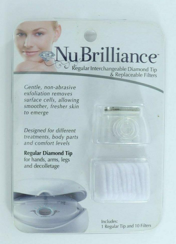 NuBrilliance Nu Brilliance Regular Interchangeable Diamond Tip 10 Filters NIP