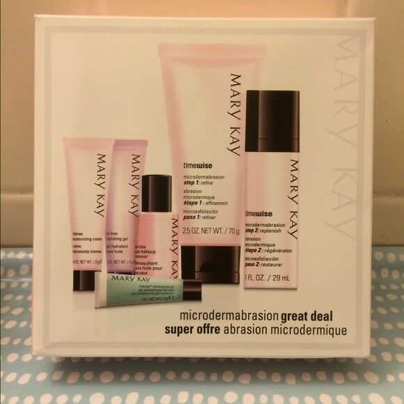 Mary Kay Microdermabrasion: Great Deal 6 piece set Refine and Replenish NIB