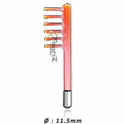 11.5 Mm Neon Gas Orange Comb Electrode Parts For High Frequency Machine PE217P /