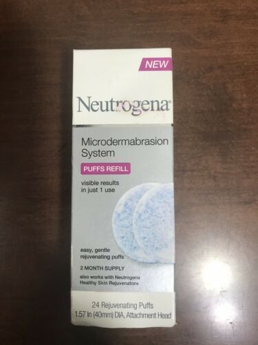 Neutrogena Microdermabrasion System Puffs Refill 24 Piece New In Package