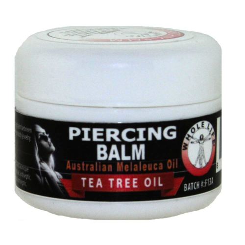 Whole Life Piercing Aftercare Balm - with Tea Tree Oil, 100% Australian - 5ml