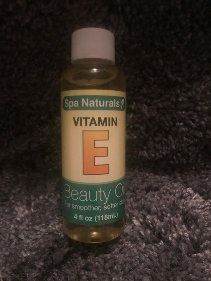 Spa Naturals Vitamin E Beauty Oil Smoother Softer Skin 4 ounces