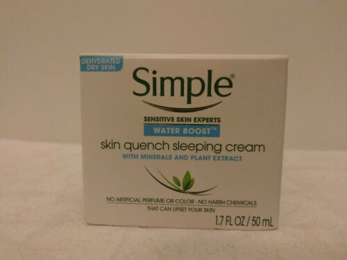 Simple - Water Boost - Skin Quench Sleeping Cream 1.7 FL OZ/ 50 mL