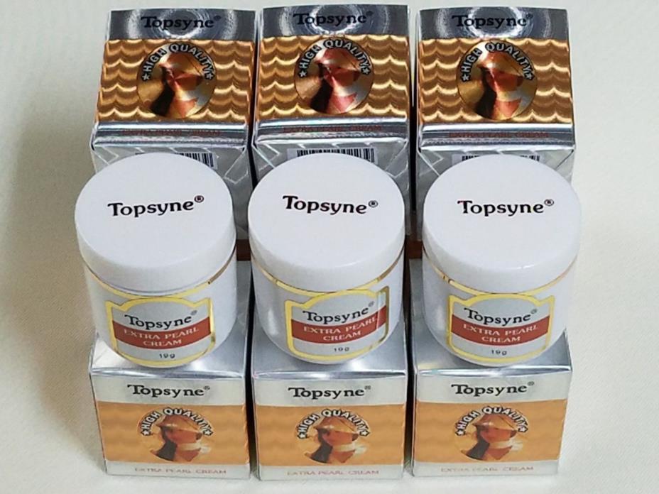 12 QTY TOPSYNE Extra Pearl Cream 19G WHITENING CREAM 100% GENUINE Lowest Price