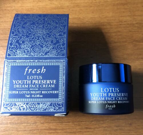 Fresh LOTUS YOUTH PRESERVE DREAM FACE SUPER LOTUS NIGHT RECOVERY .23oz NEW