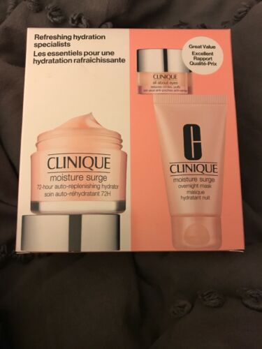 Clinique 3 PC Refreshing Hydration Specialists Moisture Surge Set