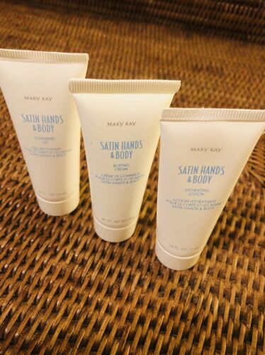 Mary Kay Satin Hands Pampering Travel Set, 3 Steps, Free Shipping