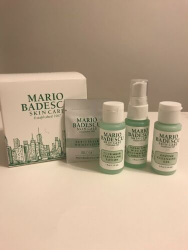 Mario Badescu Skin Care Travel Prodict Set- Cleanser, Toning Spray, Lotion