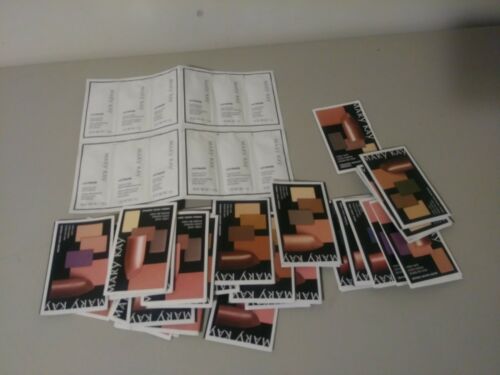 Lot of 12 Mary Kay Satin Hands Samples and 26 Color Cards