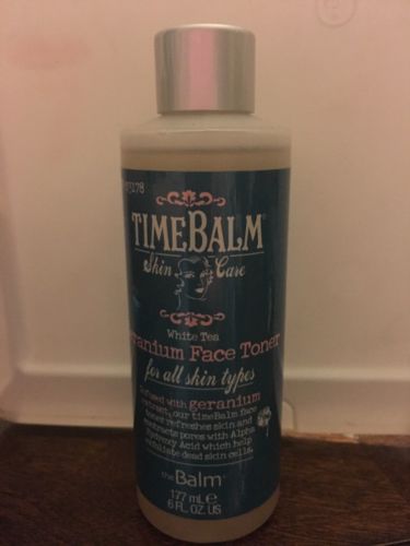 TIMEBALM TheBalm GERANIUM FACE TONER Cleanser ALL SKIN TYPES 6.0 0Z The Balm