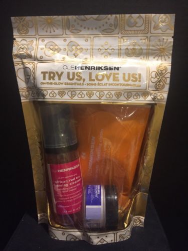 Ole Henriksen Try Us Love Us On The Glow Essentials 3 PC Gift Set New Sealed