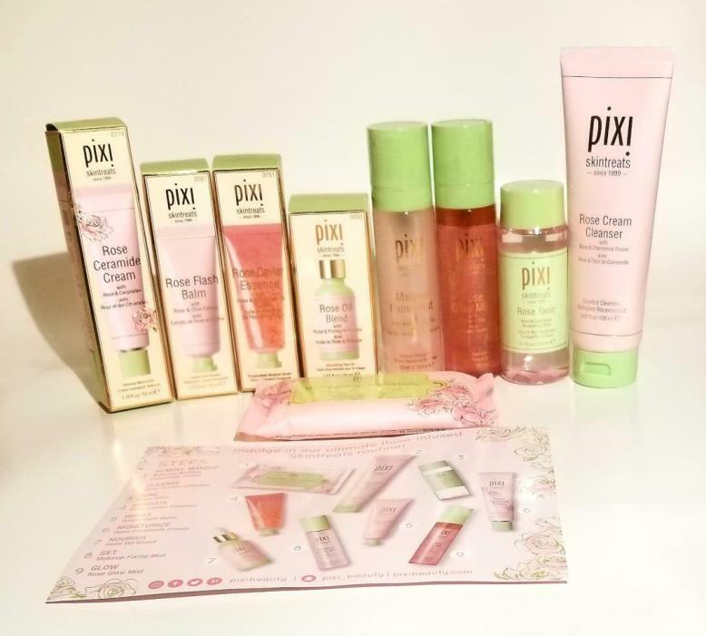 Pixi Beauty Rose Skincare Skintreats Collection W/BAG