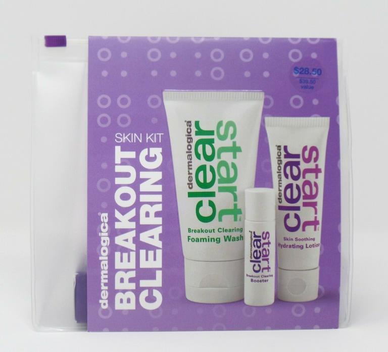 Dermalogica Clear Start Breakout Clearing Skin Kit- Wash, Booster, Lotion Sealed