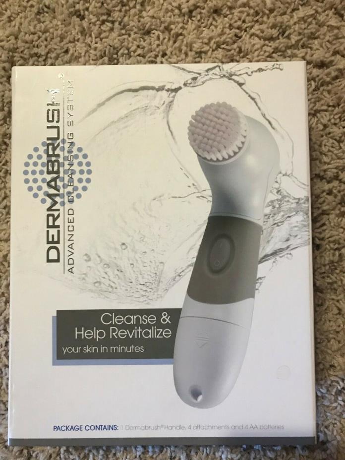 Dermabrush Advanced Cleansing System Opened Box + Attachment Replacement Set