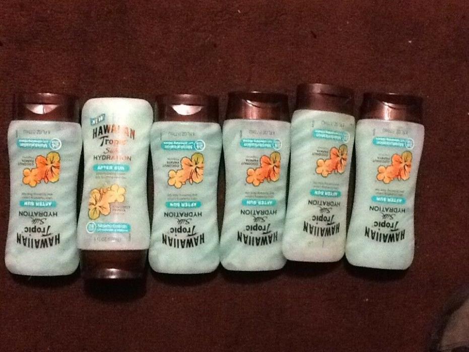 6 Hawaiian Tropic Silk Hydration After Sun Lotion Coconut Papaya Scent Each 6 oz