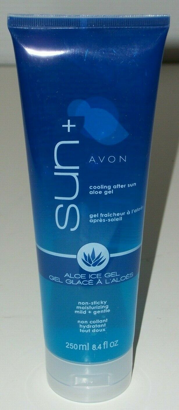 Avon SUN+ Gel ALOE ICE COOLING Sunburn Treatment 8.4-oz NEW