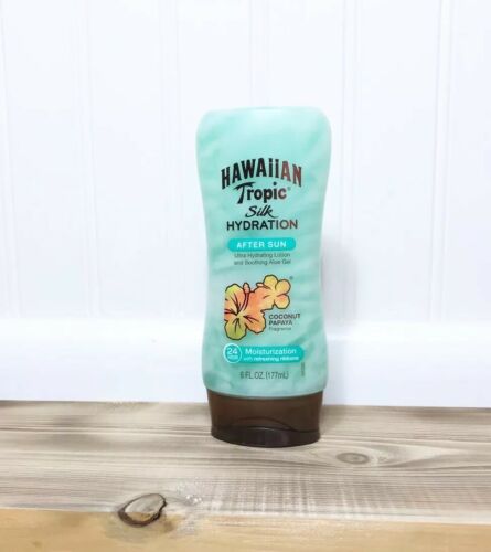 Hawaiian Tropic Silk Hydration After Sun Lotion & Aloe Gel Coconut Papaya 6 OZ