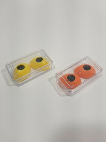 Ultra SunGlobes Tanning Bed Strapless Goggles 2 pack Yellow Orange