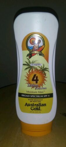 AUSTRAILIAN GOLD-Moisture Max-Lotion/Sunscreen-spf 4-NEW (D20)