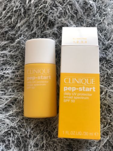 Clinique Pep-Start Daily UV Protector Broad Spectrum SPF 50  1oz/30ml Full Size