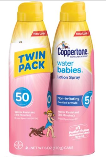 Baby Sunscreen Twin Pack Coppertine Water Babies